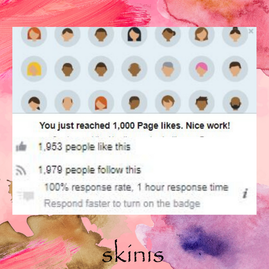 Skinis Celebrates 1,000 Facebook Likes!