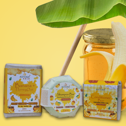 Banana + Honey BUNDLE ( Shampoo + Conditioner + Soap ) COD ( Save P30 )