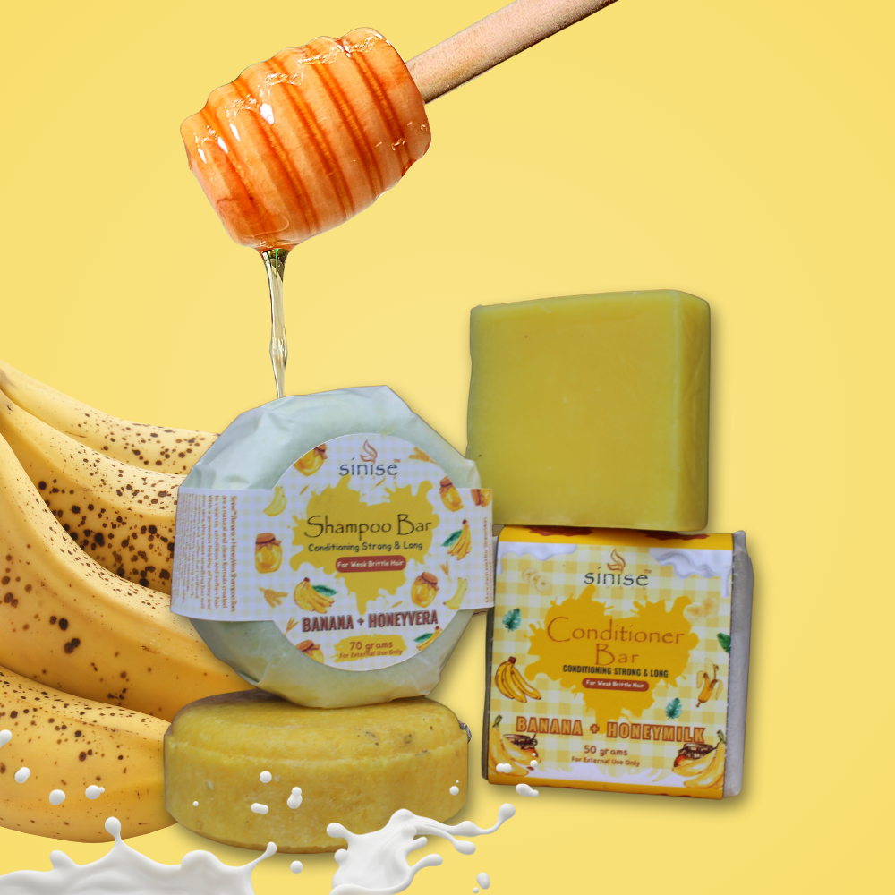 Banana + HoneyVera Duo - Shampoo and Conditioner Bar ( Save P20 )